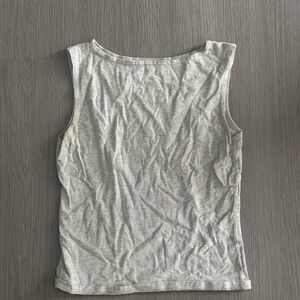 Brandy Melville SOLD OUT Light Grey Kathleen Tank Top